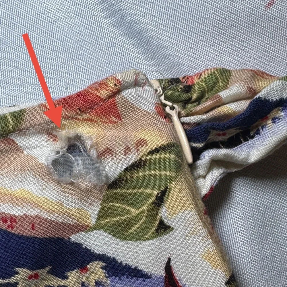 Vintage Robbie‎ Bee Hawaiian Skirt 90s Maxi Faux Wrap Floral Lined Tie Waist